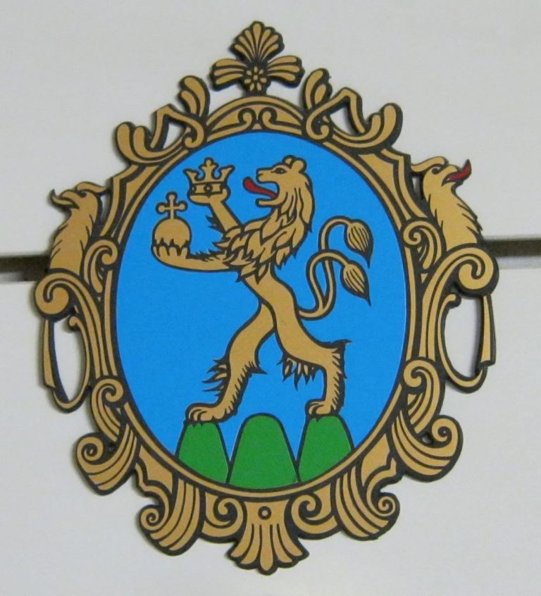 gravírozott színes címer